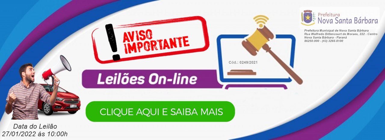 LEILÃO EXCLUSIVAMENTE ON-LINE 27/01/2022 - ÁS 10:00