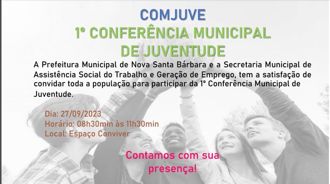 1º CONFERÊNCIA MUNICIPAL DE JUVENTUDE